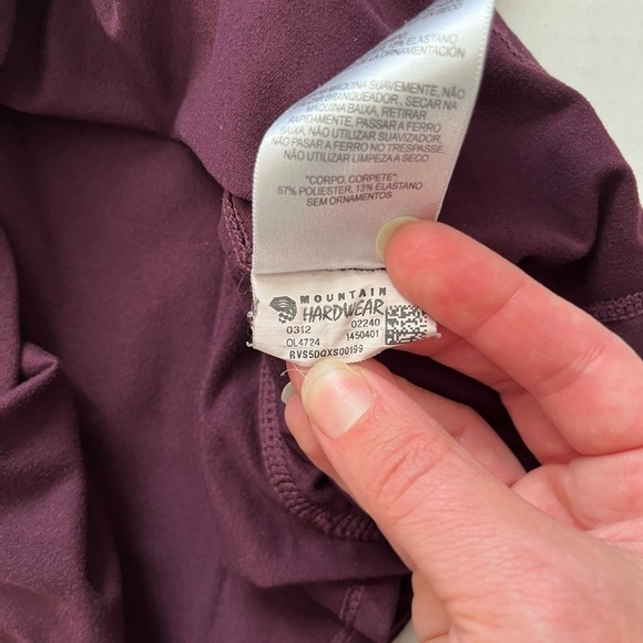 Mountain Hardwear Zippity Half Zip Purple - Picture 5 of 10
